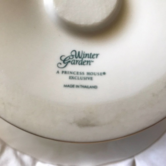 Princess House Cake Stand Winter Garden #1238 Cake Plate Footed - Picture 2 of 13